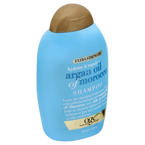 Image for OGX Shampoo, Extra Strength, Hydrate & Repair + Argan Oil of Morocco,385ml from Brashear's Pharmacy