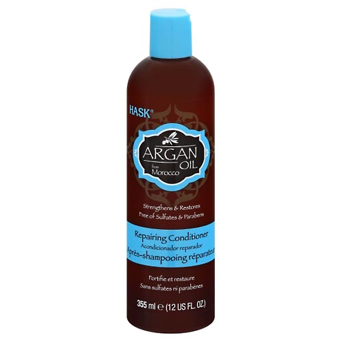 Image for Hask Conditioner, Repairing, Argan Oil from Morocco,355ml from Brashear's Pharmacy