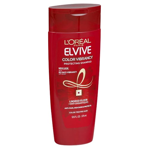 Image for Loreal Shampoo, Protecting, Color Vibrancy, Linseed Elixir + Anti-Oxidants [UV],12.6oz from Brashear's Pharmacy