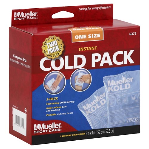Image for Mueller Cold Packs, Instant, One Size,2ea from Brashear's Pharmacy