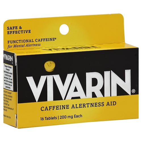 Image for Vivarin Caffeine Alertness Aid, 200 mg, Tablets,16ea from Brashear's Pharmacy